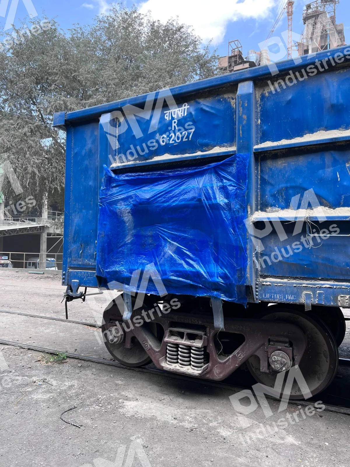 BCN Wagon with Waterproof Sheet over the Side Door Area